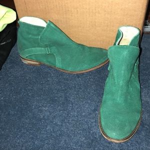 Free People Suede Summit Ankle emerald green